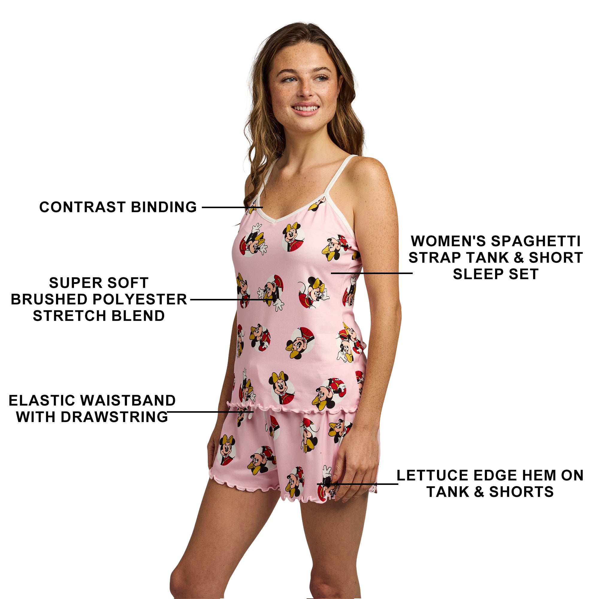 Minnie Mouse Classic Women’s V-Neck Cami & Shorts Sleep Set