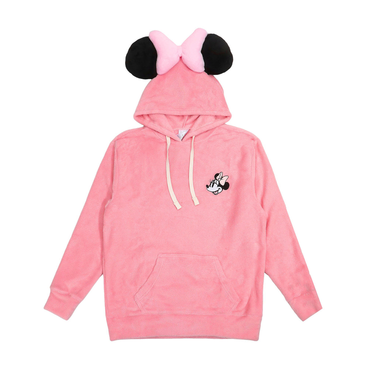 Minnie Mouse Classic Pink Plush Pajama Set for Adult Women