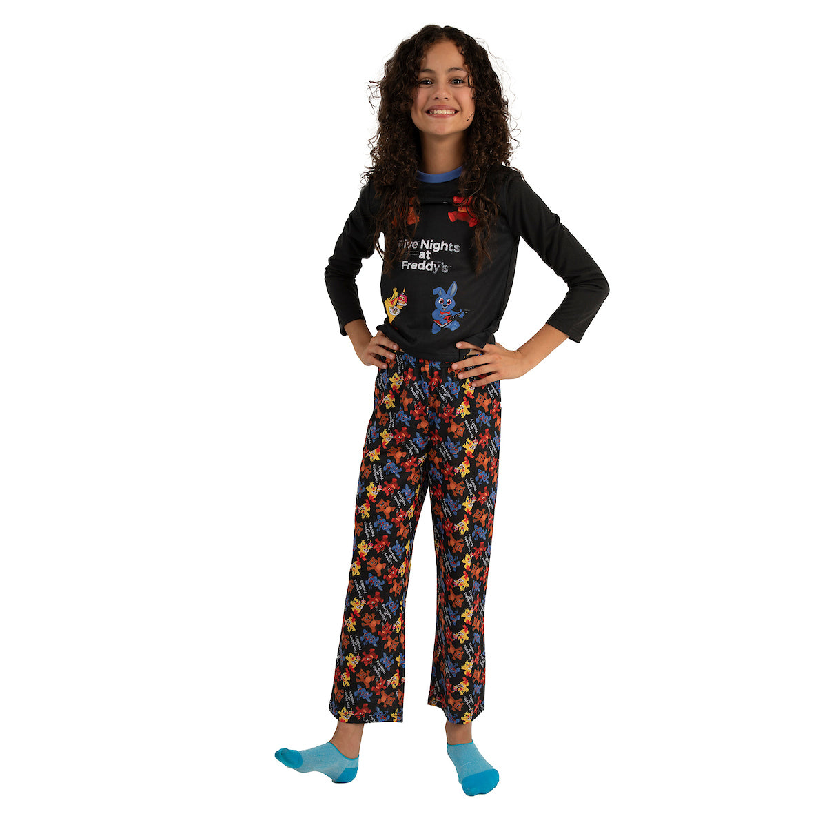 Youth Five Nights at Freddy's 2-Piece Sleepwear Set with Long-Sleeve Shirt and Pajama Sleep Pants