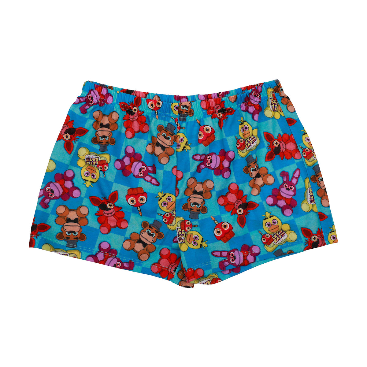 Five Nights At Freddy's Character Print Youth Girl's Raglan T-shirt & Lounge Shorts Sleep Set