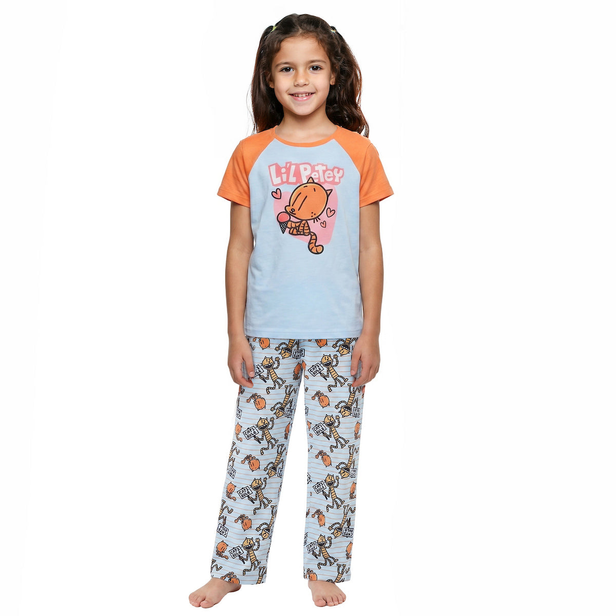 Dog Man All-Over Print Girl's 3-Piece Pajama Set