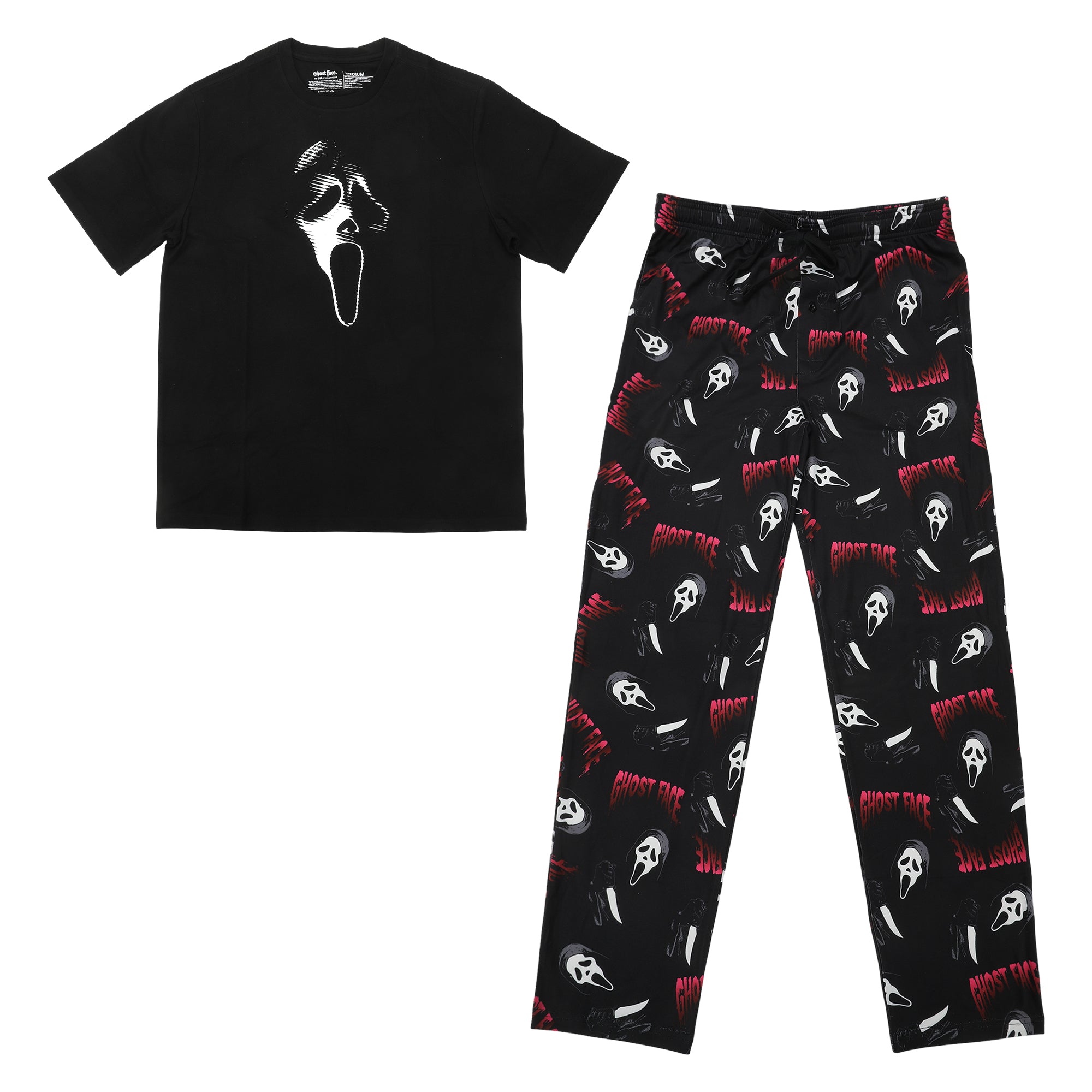 Ghostface Mask Men's 2-Pack Pajama Set