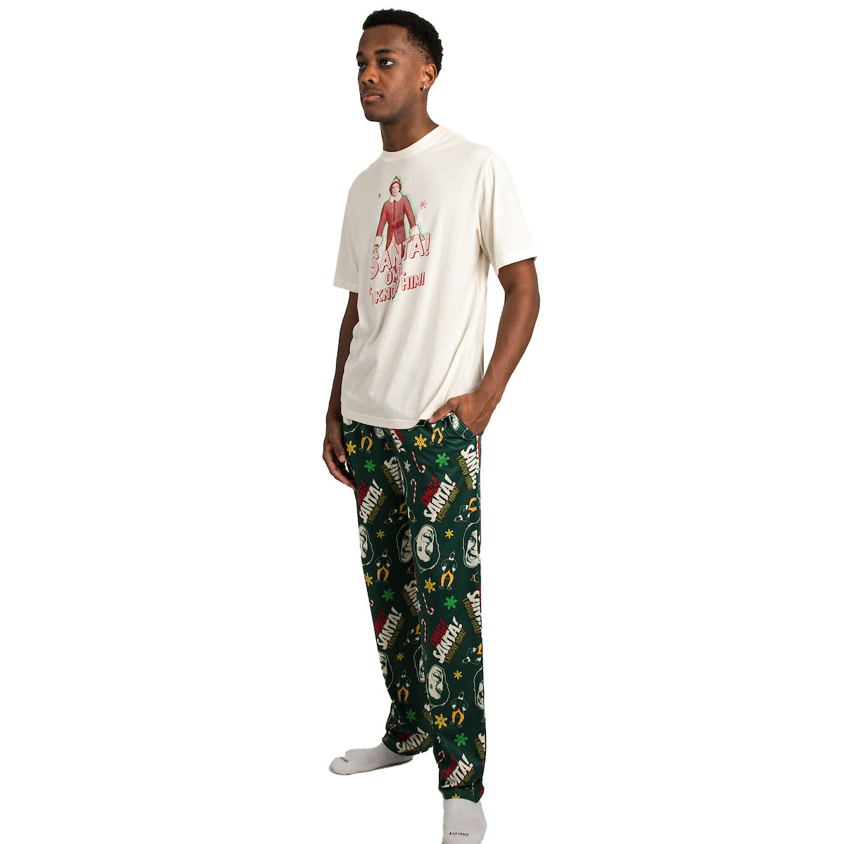 Elf Santa I Know Him Men's 2-Pack Pajama Set