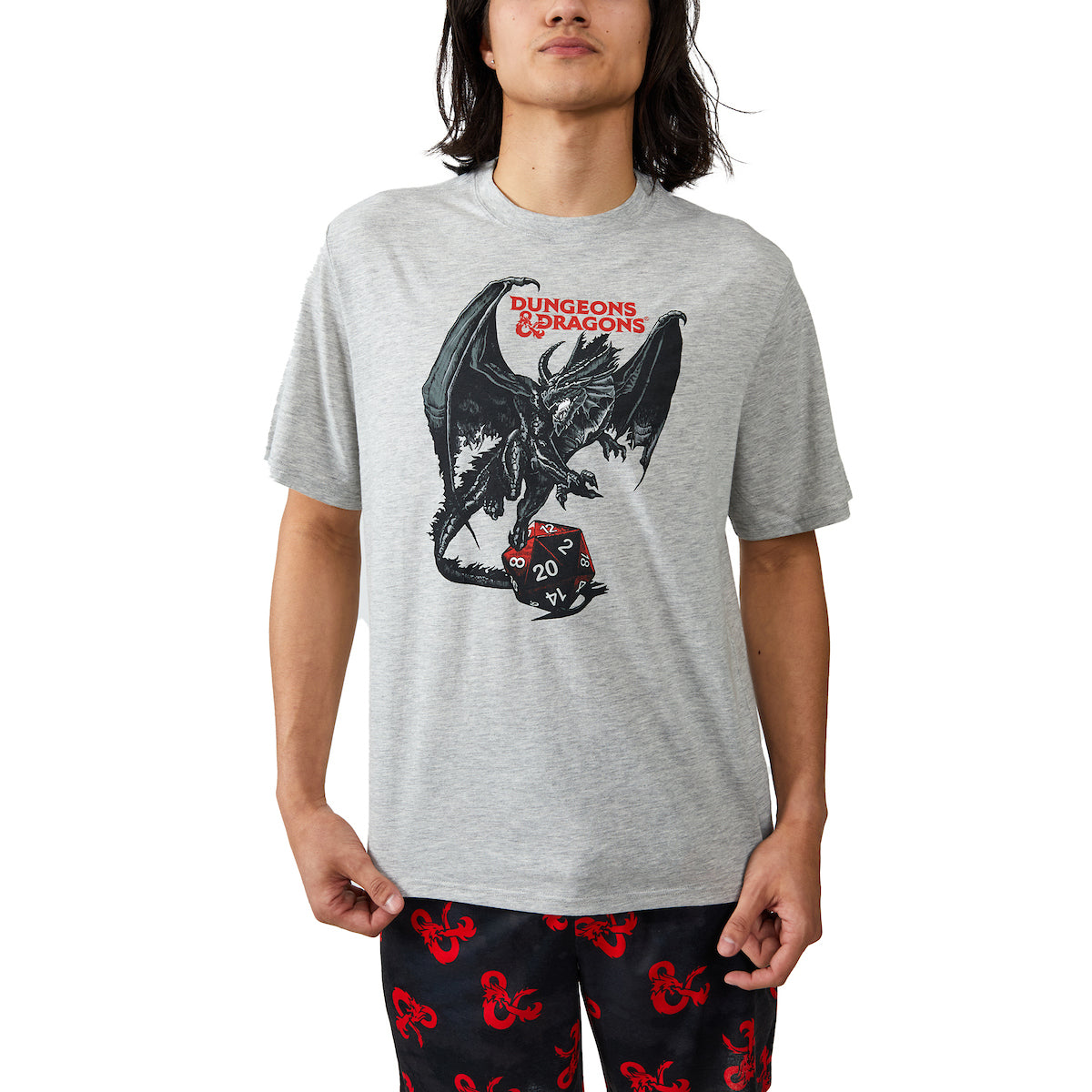 Dungeons & Dragons Men's 2-Pack T-Shirt & Lounge Shorts Sleep Set
