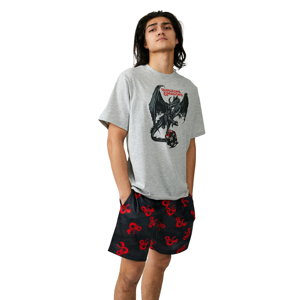 Dungeons & Dragons Men's 2-Pack T-Shirt & Lounge Shorts Sleep Set