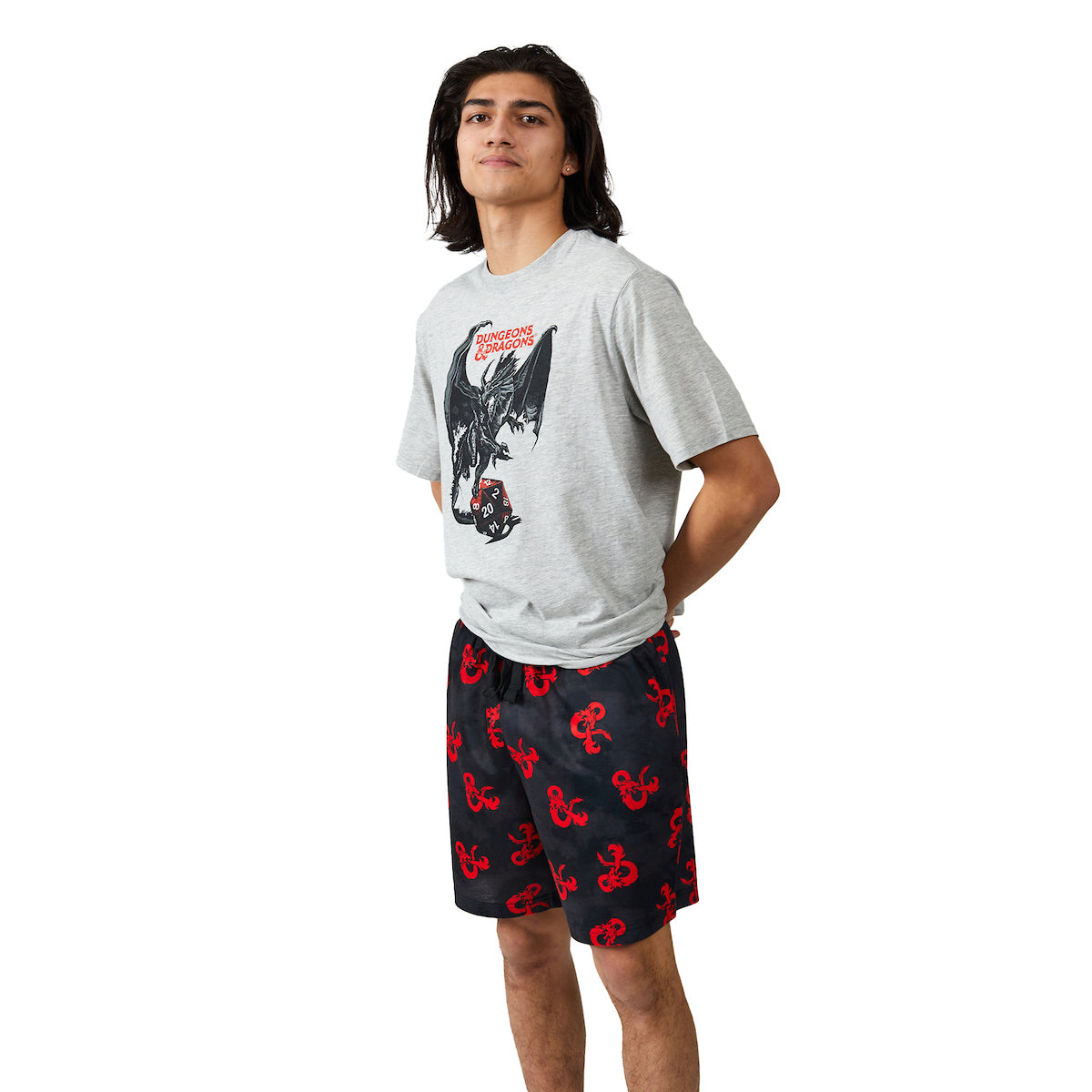 Dungeons & Dragons Men's 2-Pack T-Shirt & Lounge Shorts Sleep Set
