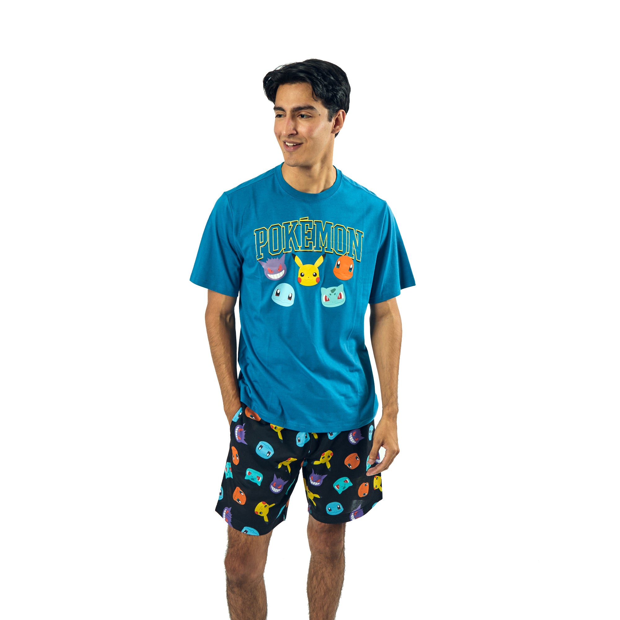Pokemon Men's Short-Sleeve Tee and Sleep Shorts Set