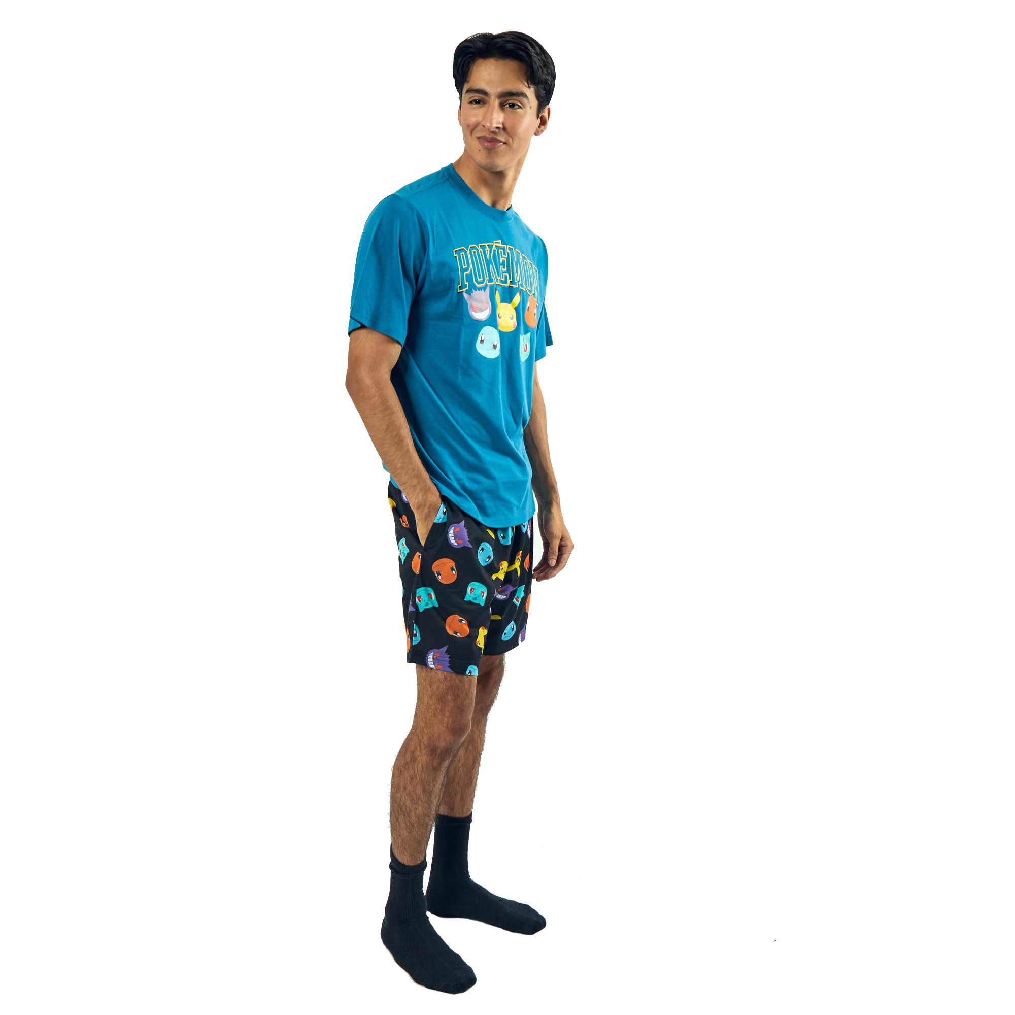 Pokemon Men's Short-Sleeve Tee and Sleep Shorts Set