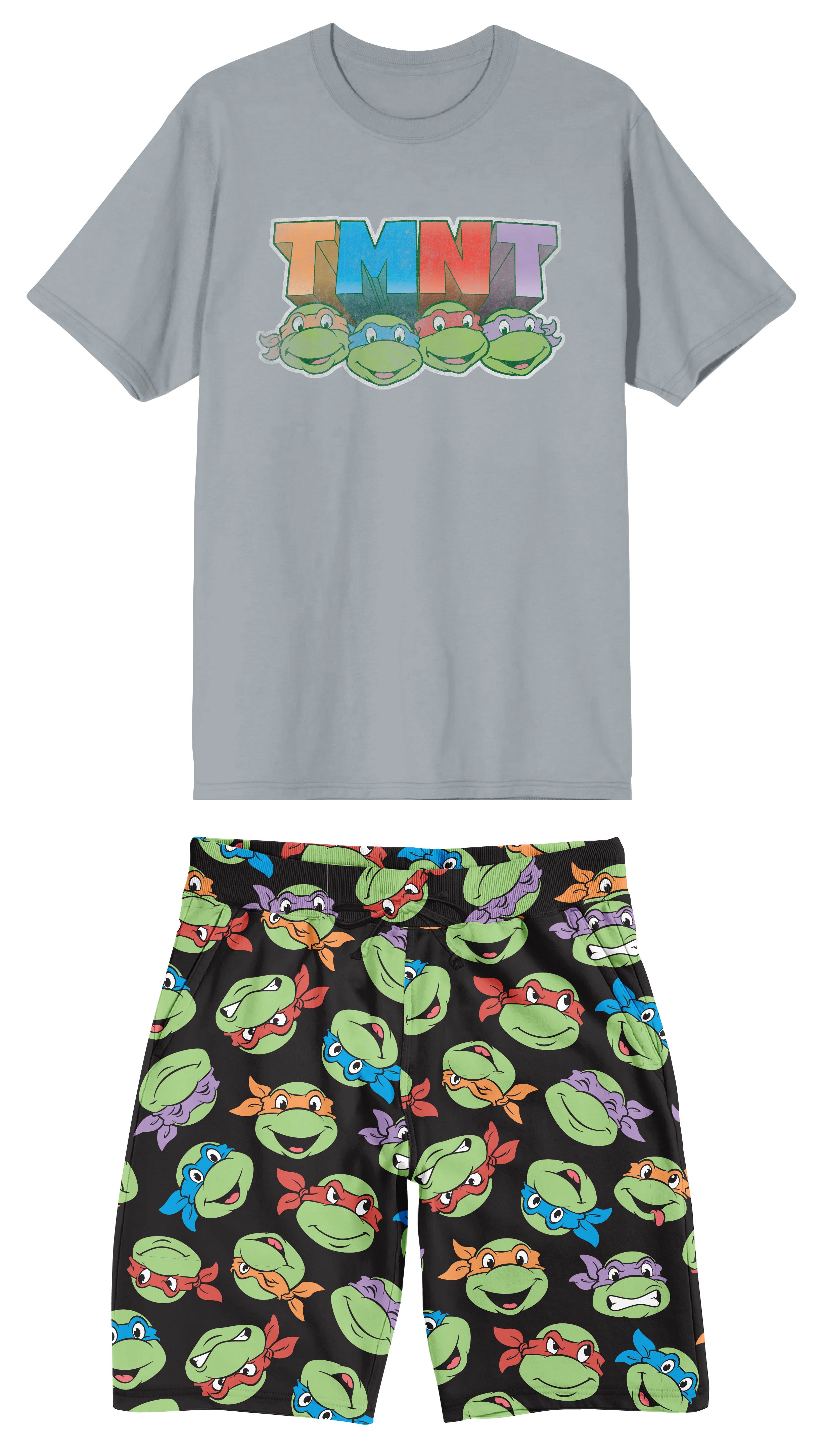 Teenage Mutant Ninja Turtles Men's 2-Piece T-Shirt & Lounge Shorts Sleep Set
