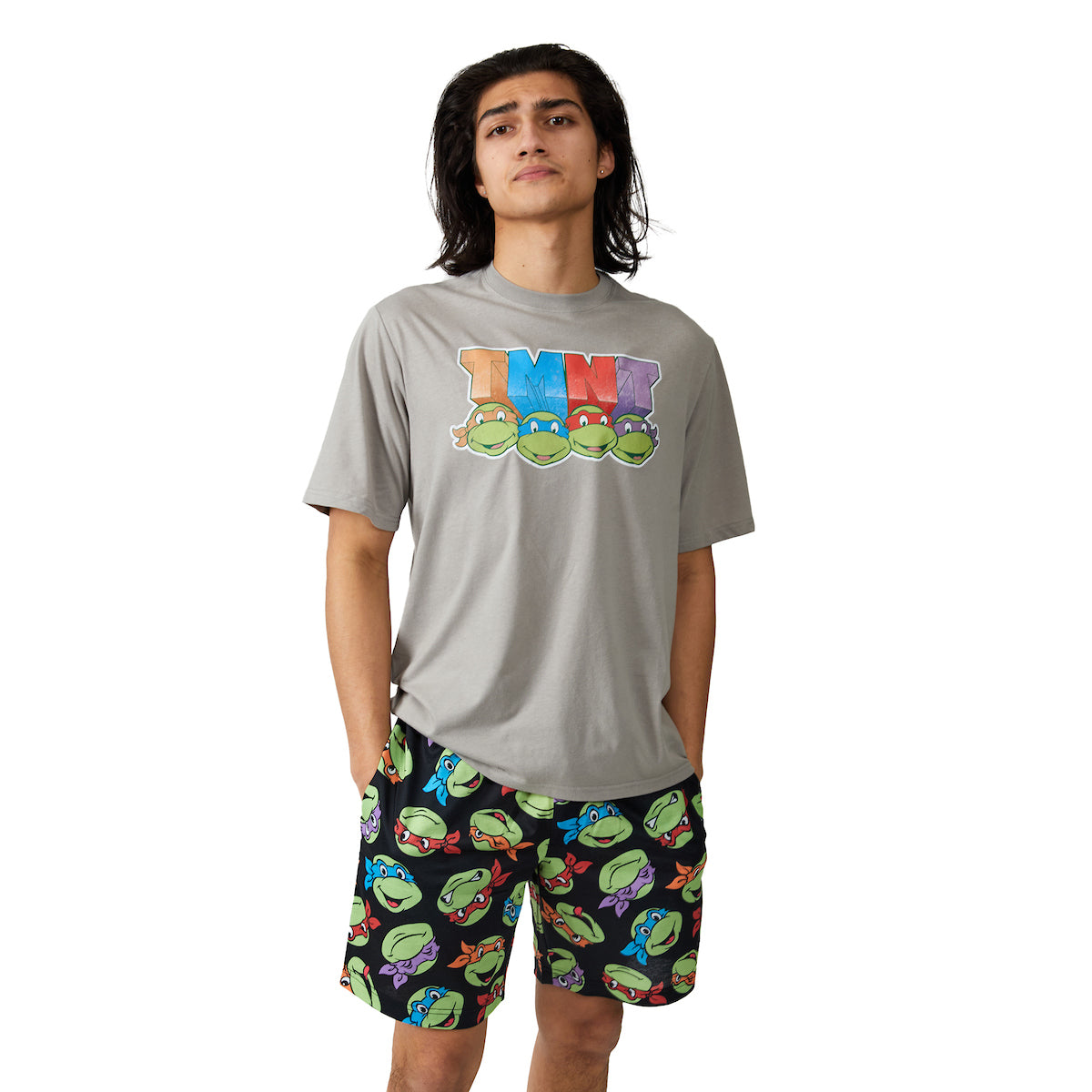 Teenage Mutant Ninja Turtles Men's 2-Piece T-Shirt & Lounge Shorts Sleep Set