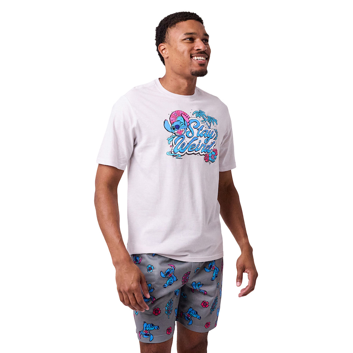 Disney Stitch Stay Weird Men's 2-Pack Pajama Set