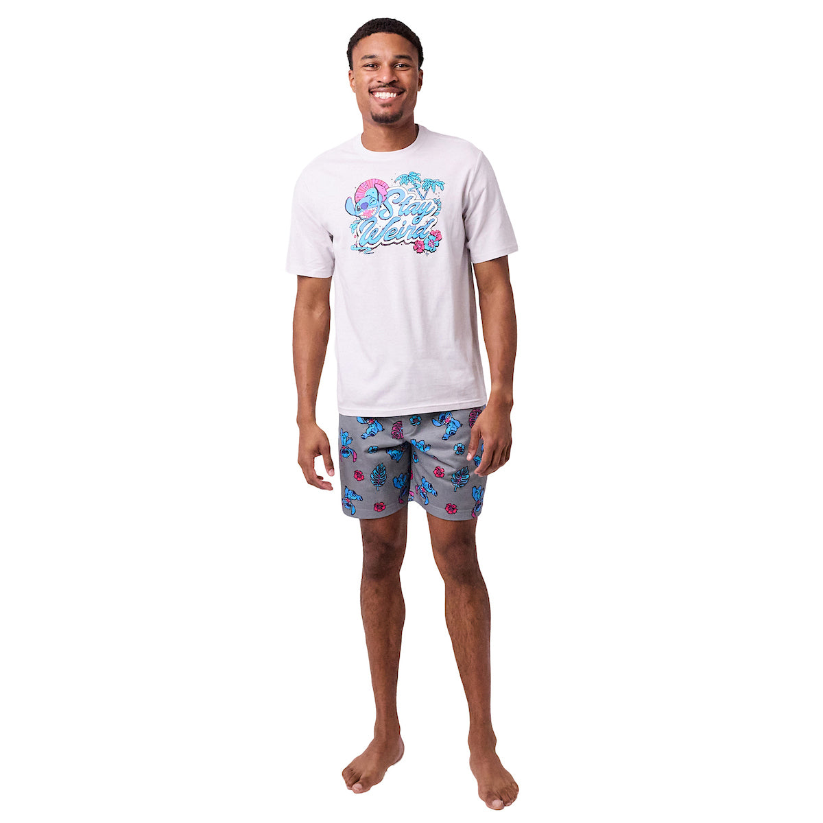 Disney Stitch Stay Weird Men's 2-Pack Pajama Set