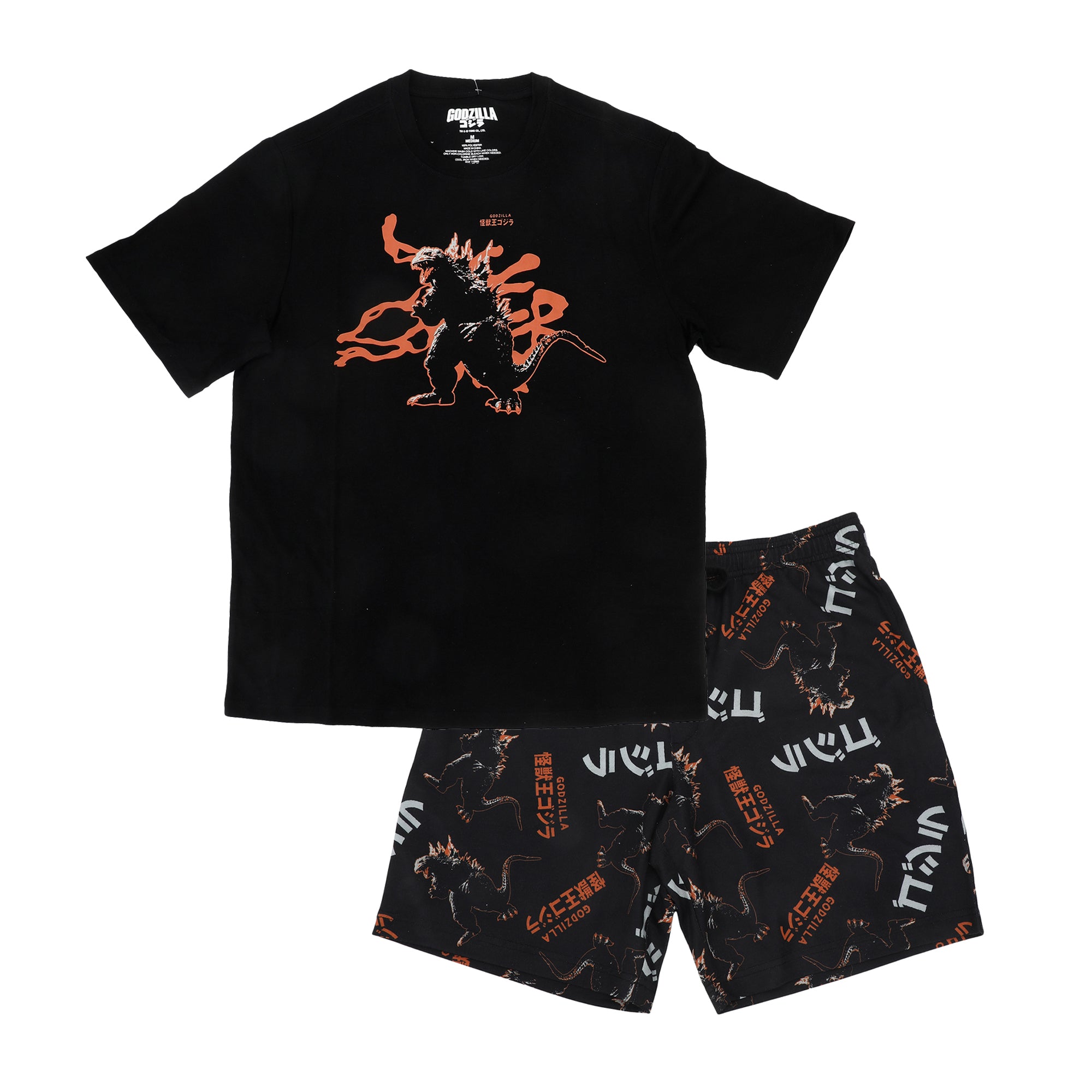 Godzilla Classic Character Art Men’s 2-Pack Pajama Set