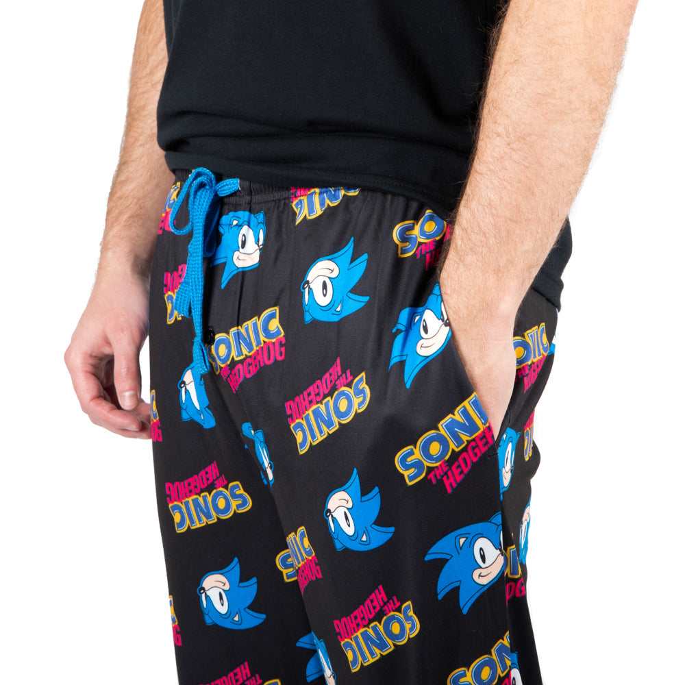 Sonic the Hedgehog Video Game Character Mens All over Print Sleep Pajama Pants