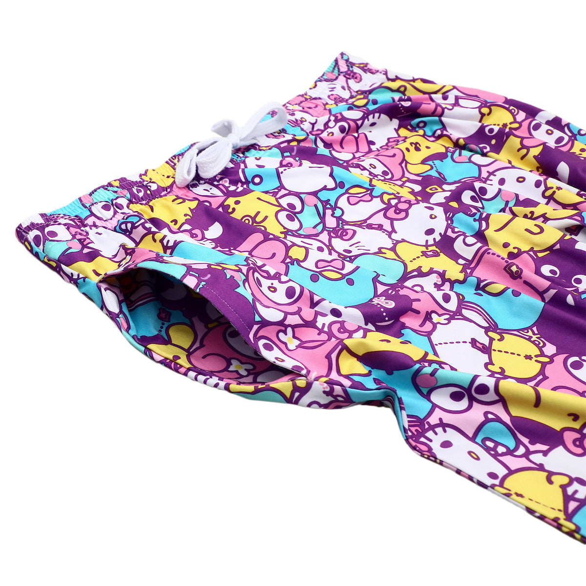 Hello Kitty Friends Multi-Colored AOP Womens Sleep Pajama Pants