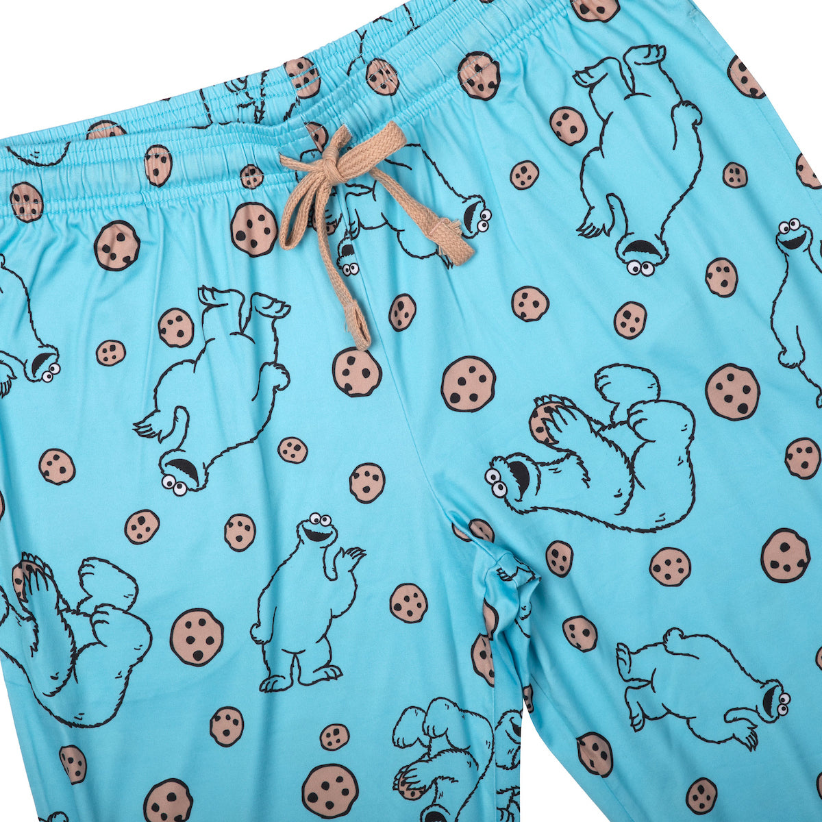 Sesame Street Cookie Monster Blue Adult Womens Sleep Pants
