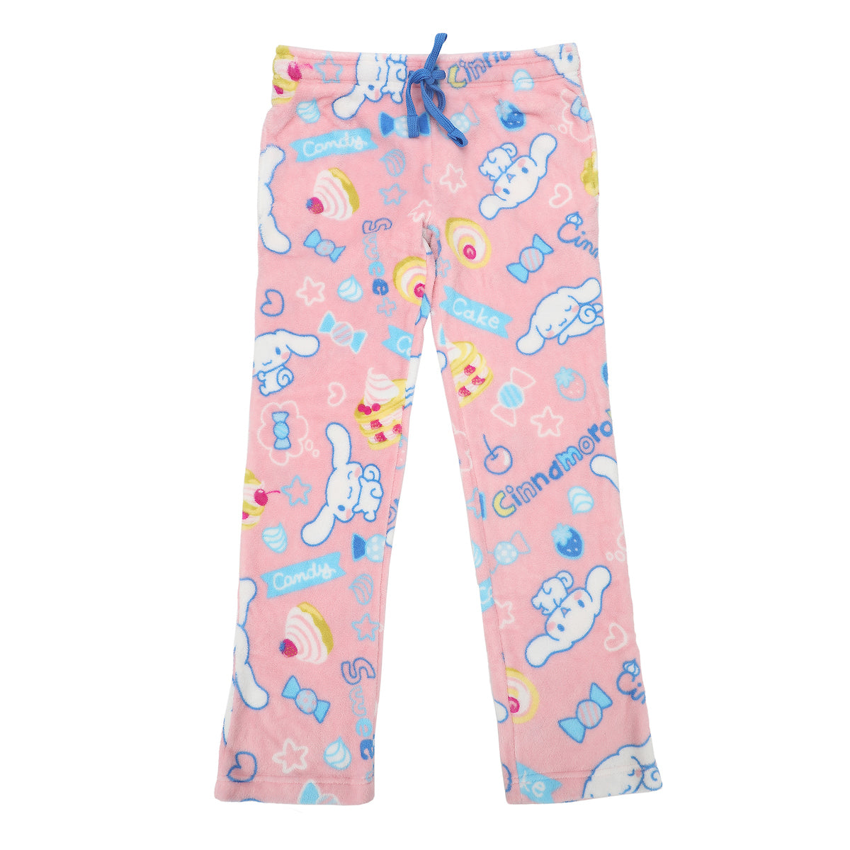 Cinnamoroll Sweet Treats Women's Cradle Pink Plush Sleep Pajama Pants