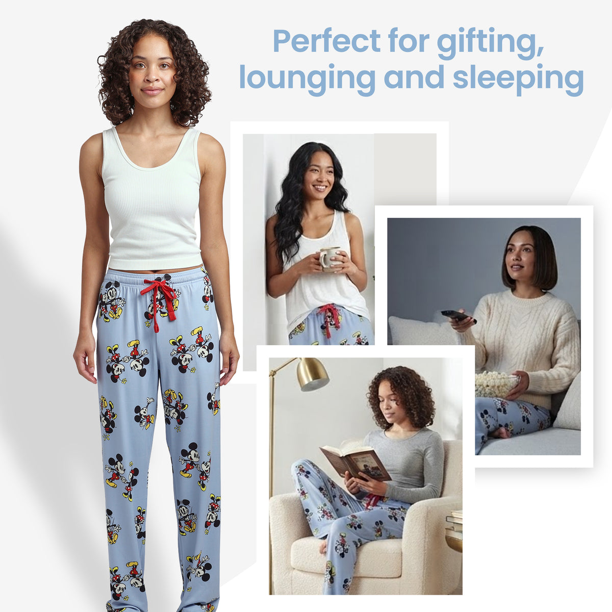 Mickey Mouse Classic All-Over Print Women's Sleep Pajama Pants