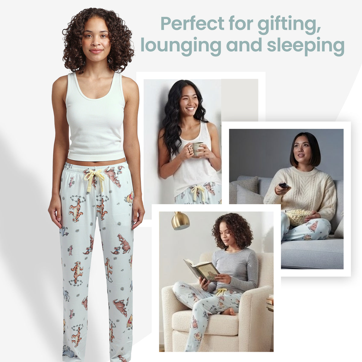 Winnie the Pooh All-Over Print Women's Sleep Pajama Pants