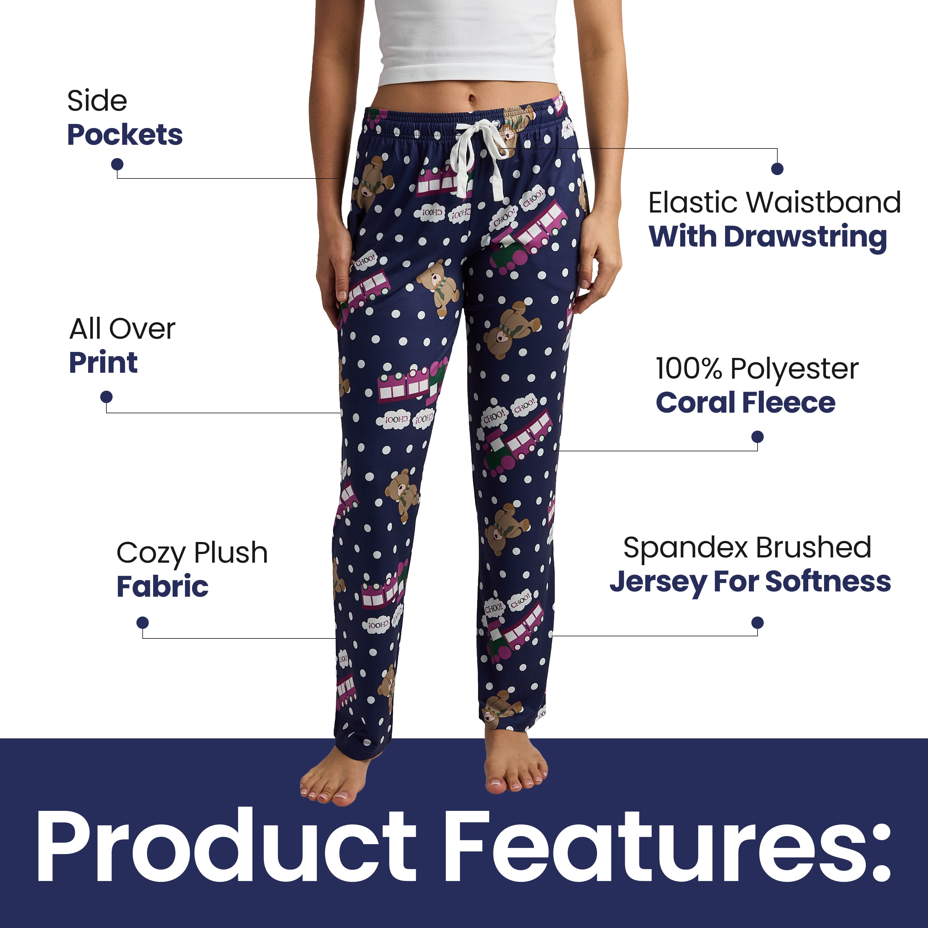 Kpop Demon Hunters Rumi's Choo Choo Train Women's Sleep Pajama Pants