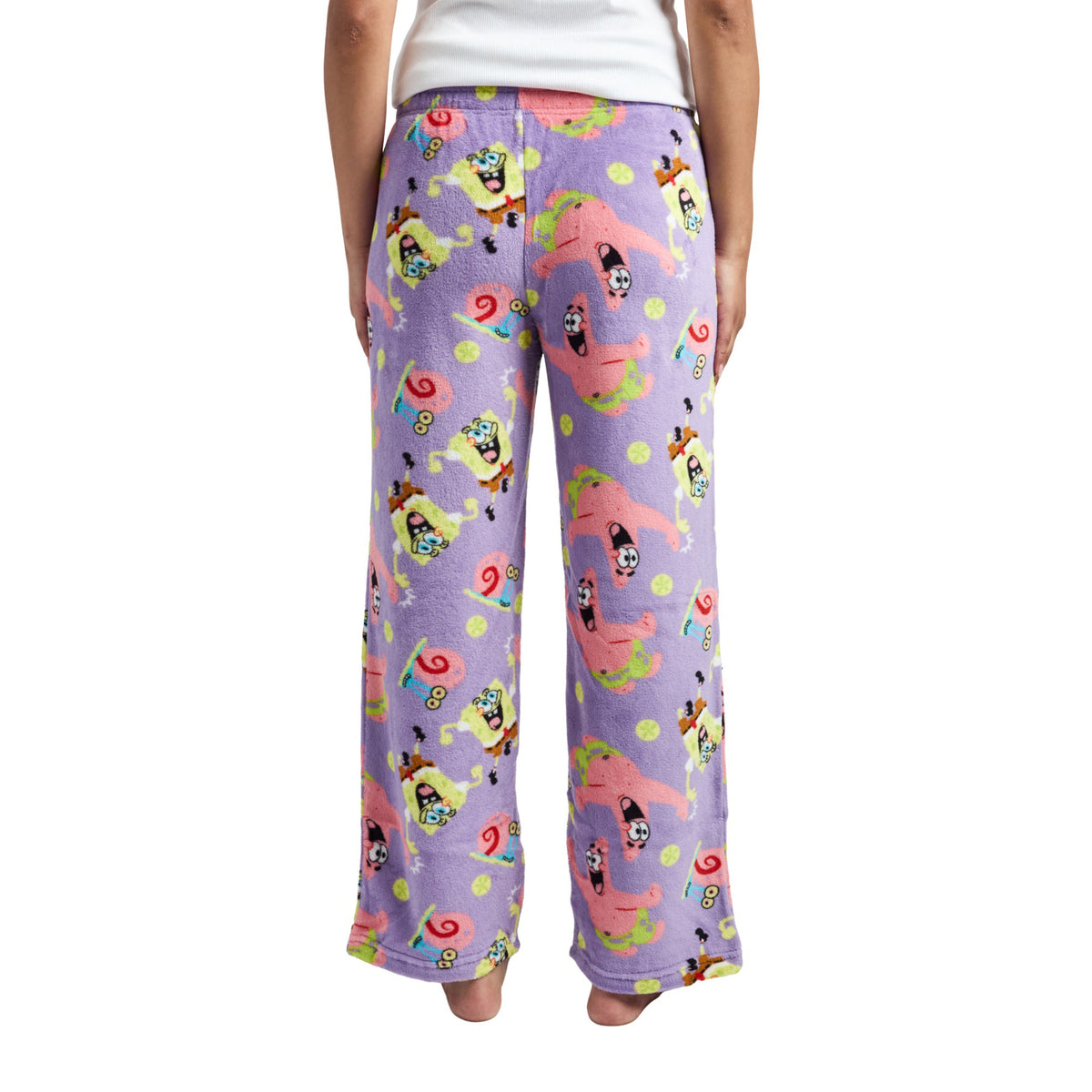 Spongebob Squarepants Favorite Characters All-Over Print Women's Sleep Pajama Pants