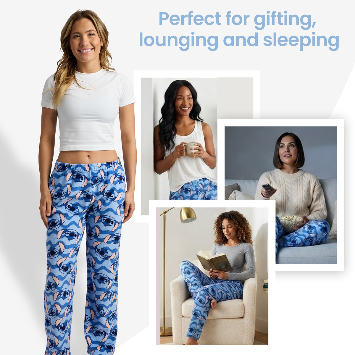 Disney's Lilo & Stitch All-Over Print Women's Sleep Pajama Pants