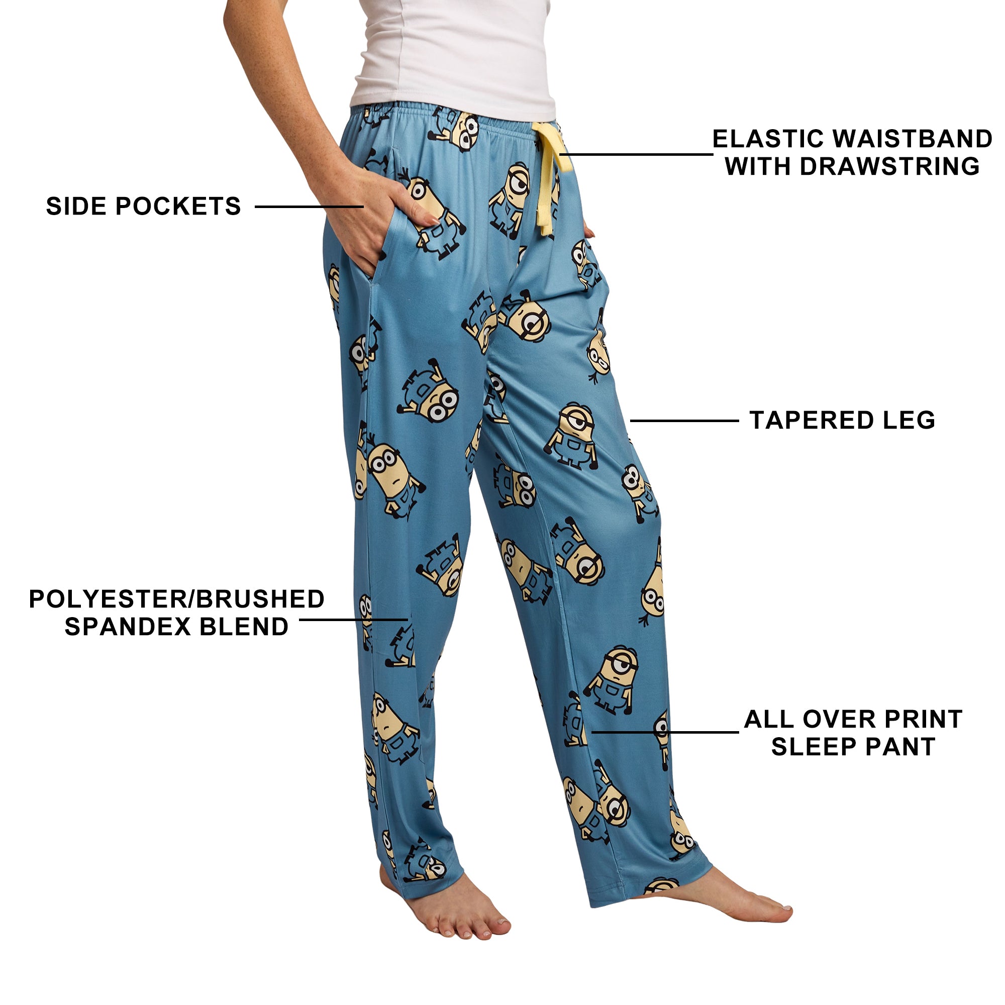 Minions Character All-Over Print Women’s Sleep Pajama Pants