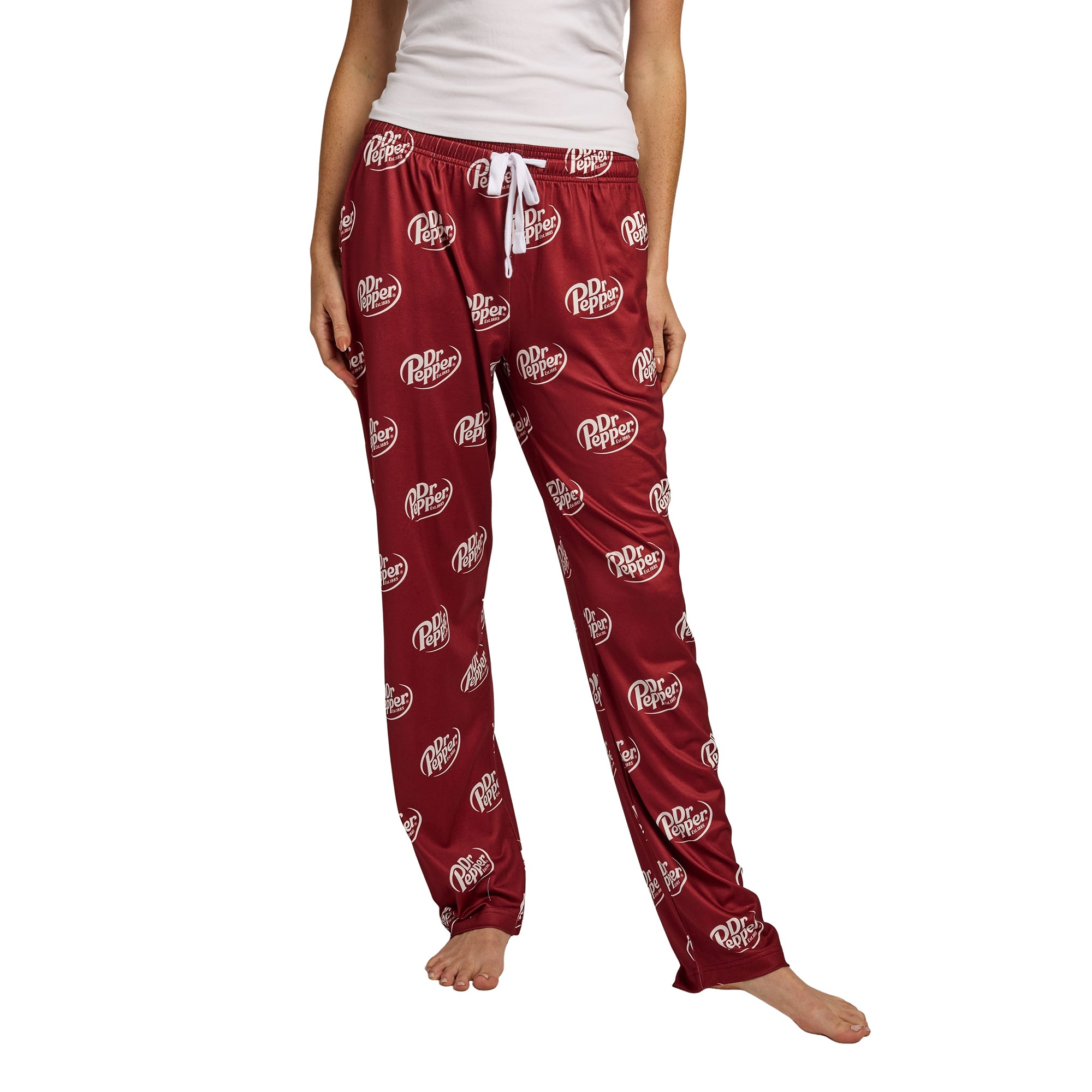 Dr. Pepper Classic Logo All-Over Print Women’s Sleep Pajama Pants