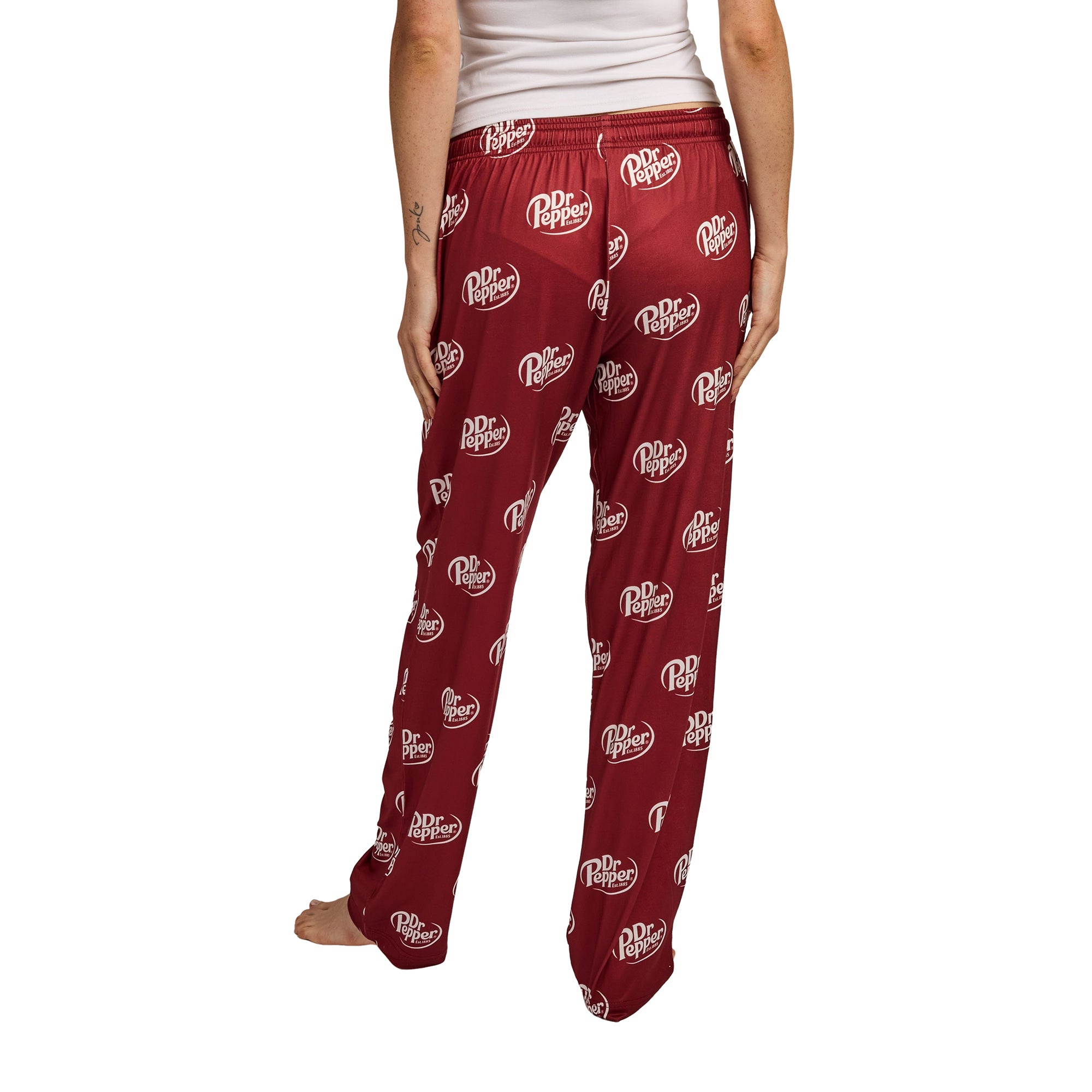 Dr. Pepper Classic Logo All-Over Print Women’s Sleep Pajama Pants