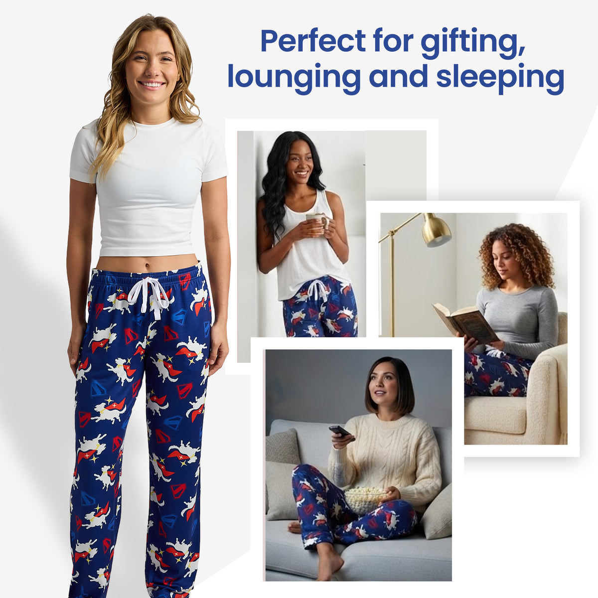Supergirl Movie (2026) Super Krypto All-Over Print Women's Sleep Pajama Pants
