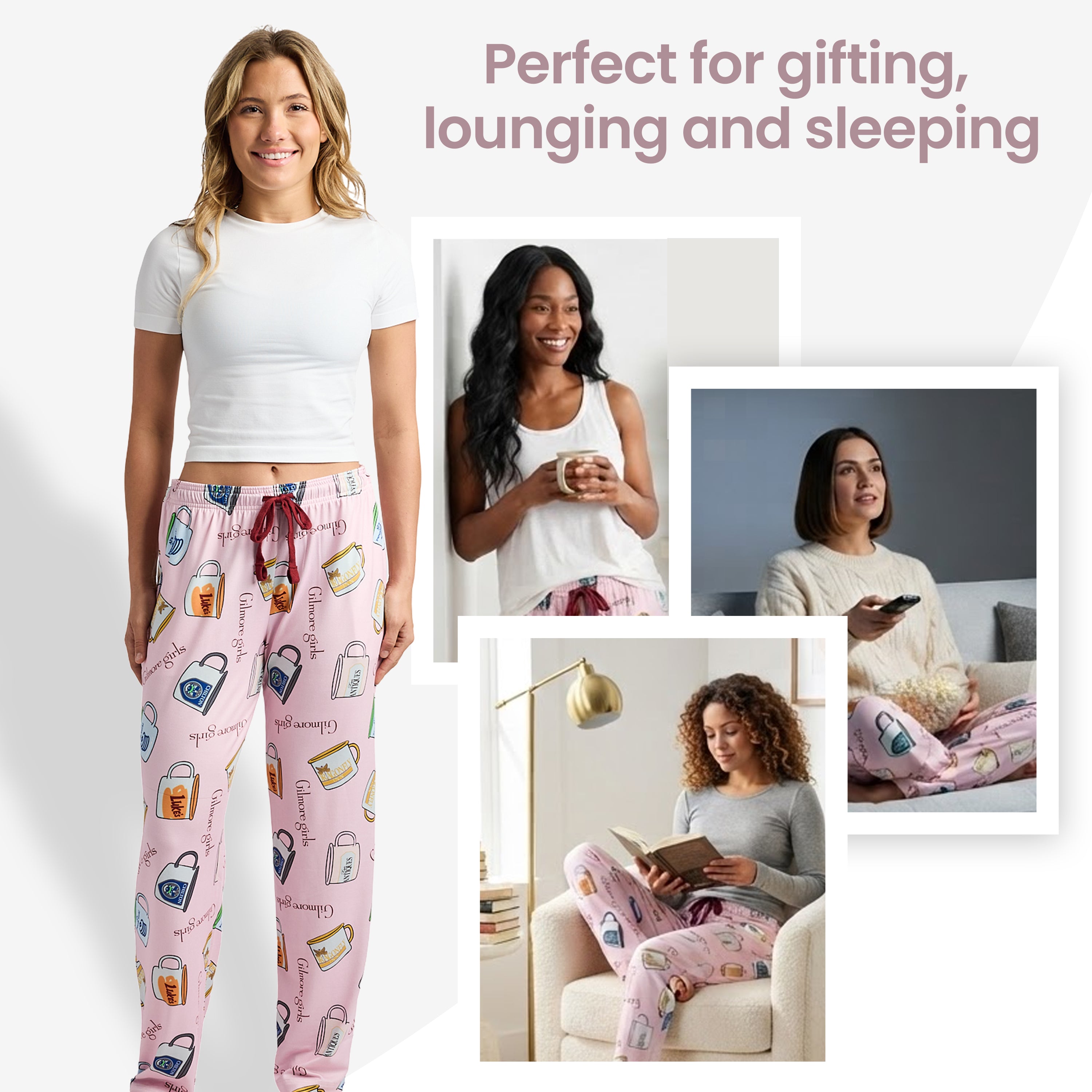 Gilmore Girls Coffee Mugs All-Over Print Women's Sleep Pajama Pants