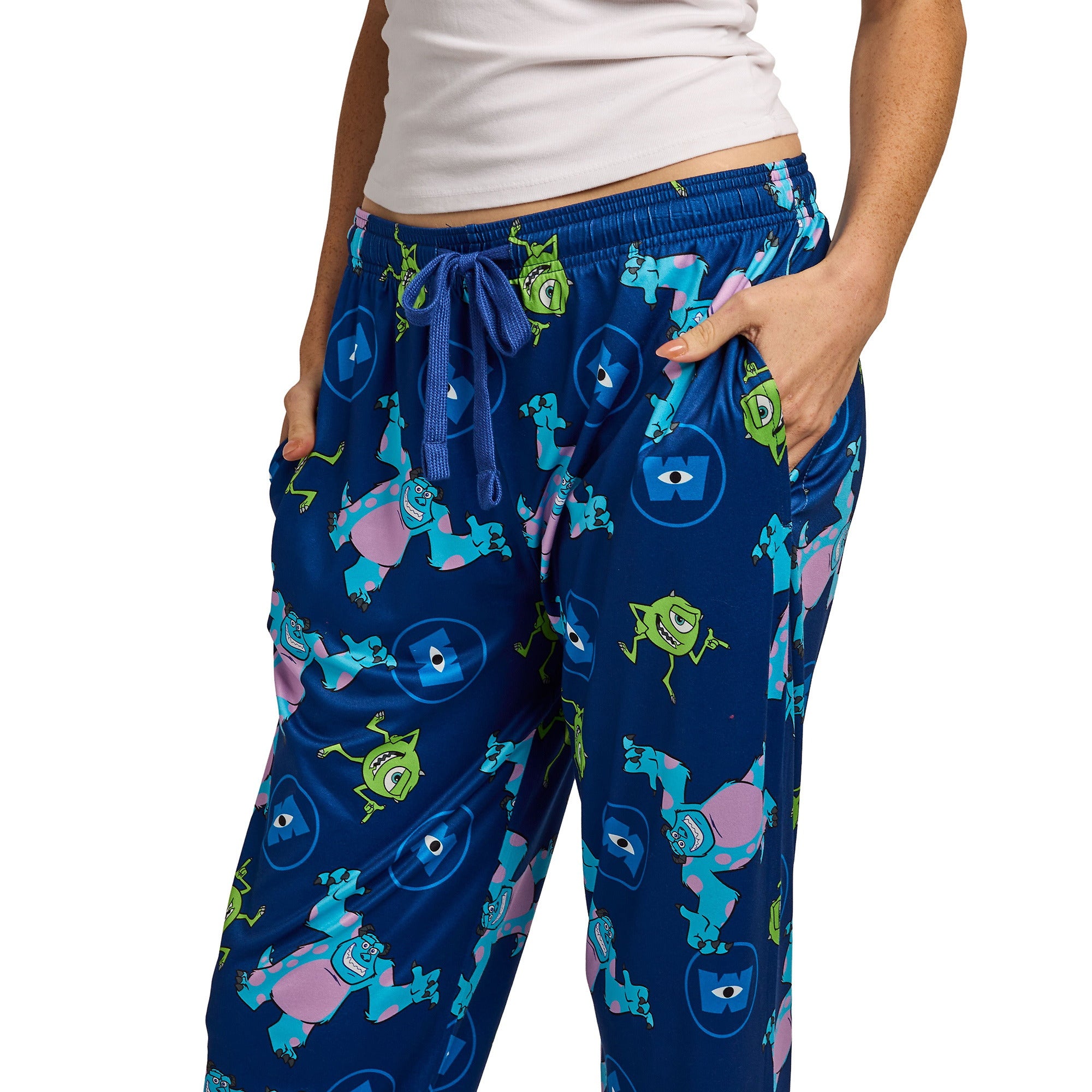 Monsters Inc. Sully and Mike Wazowski All-Over Print Women’s Sleep Pajama Pants