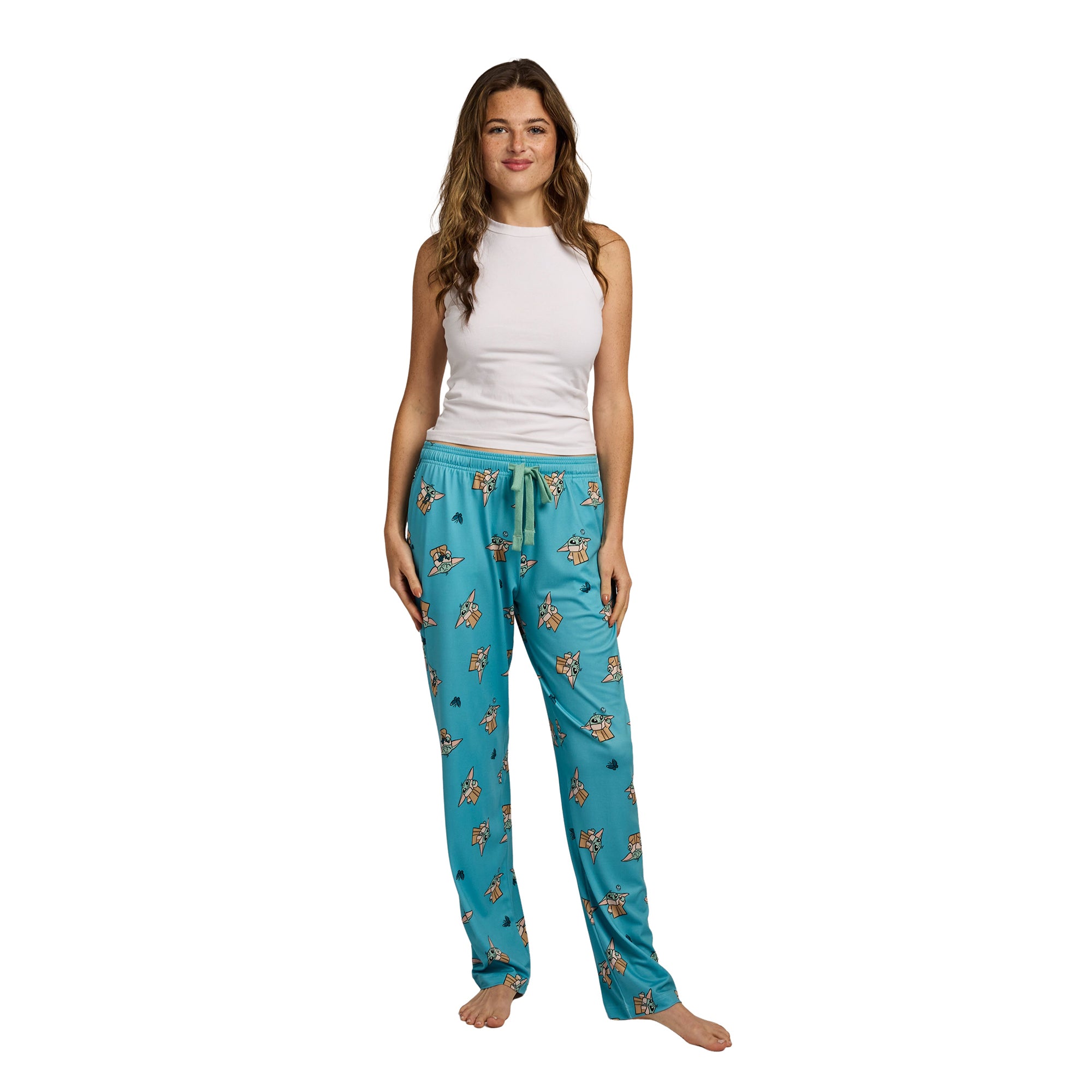 The Mandalorian Grogu All-Over Print Women’s Sleep Pajama Pants