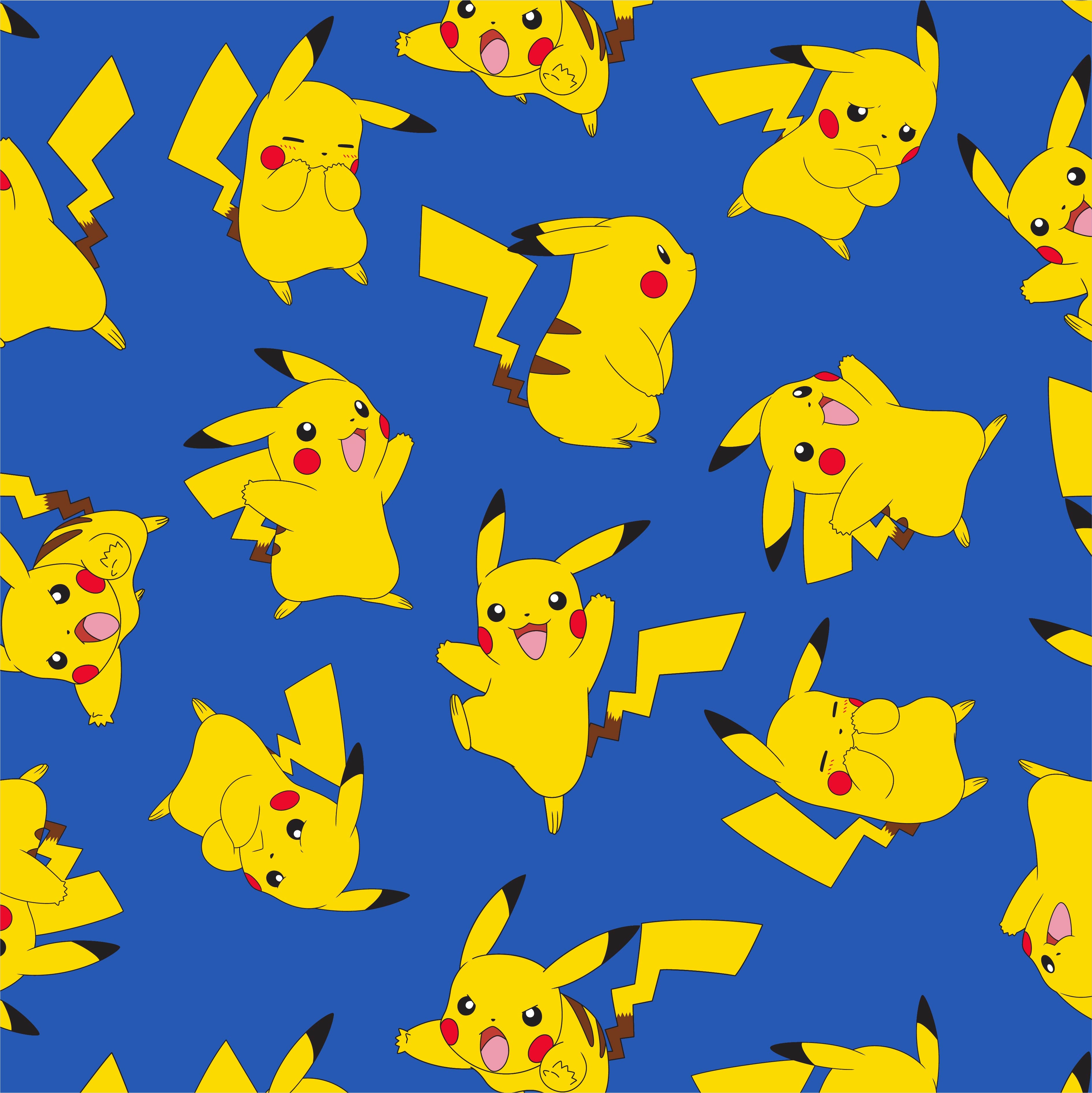 Pokemon Happy Pikachu Men's Blue Sleep Pajama Pants