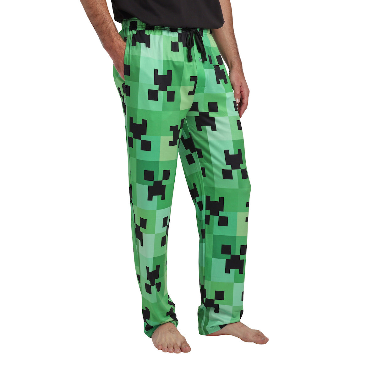 Minecraft Creeper All-Over Print Men's Sleep Pajama Pants