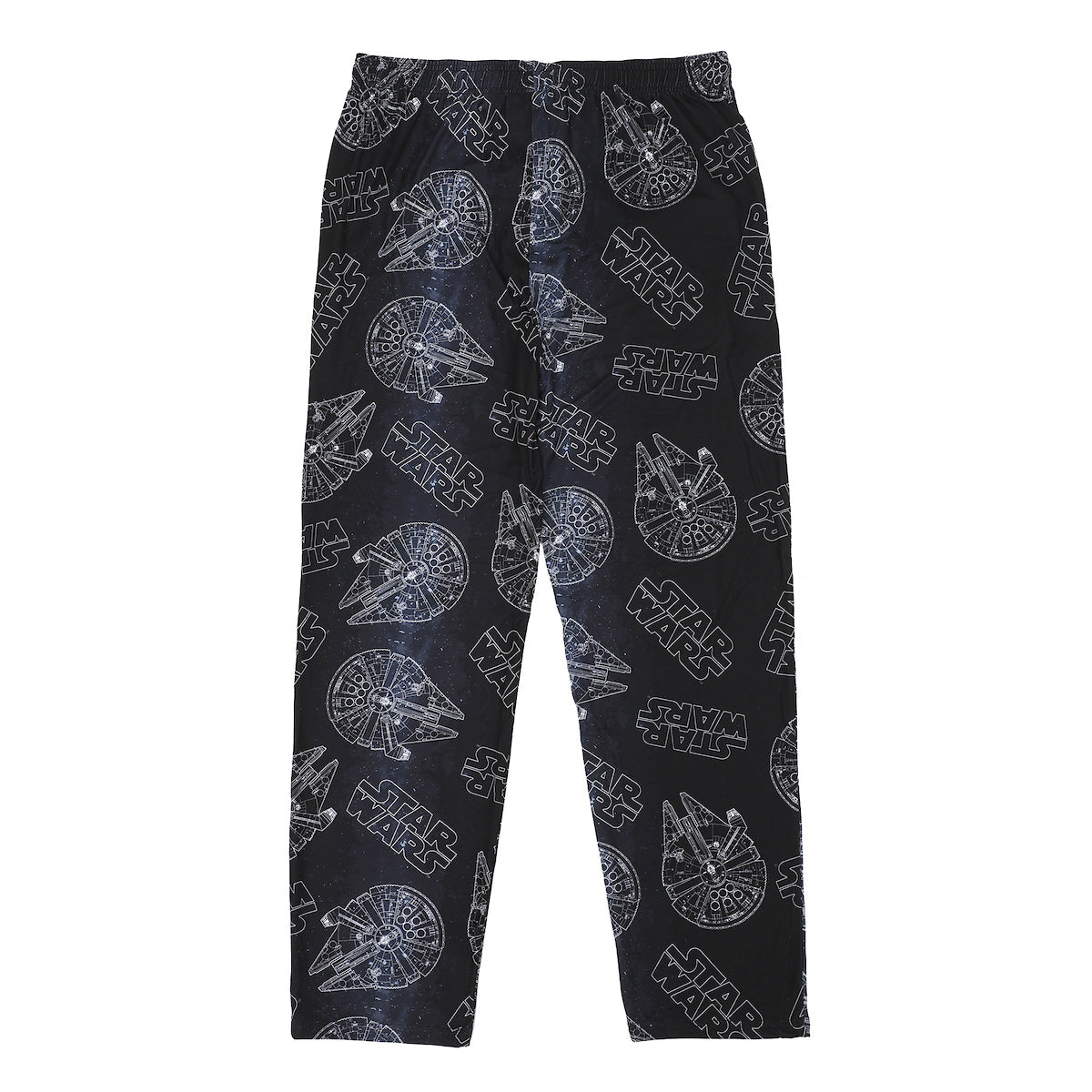 Men's Adult Black Star Wars Sleep Pants - Galactic Comfort for Sci-Fi Fans