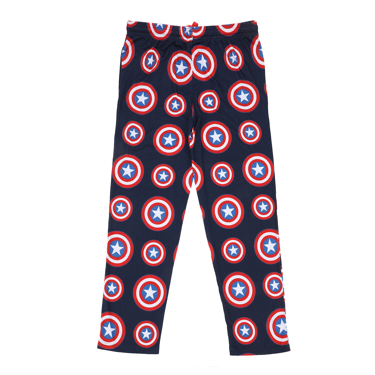 Marvel Captain America Shield Men's Sleep Pants With Tapered Legs And Pockets