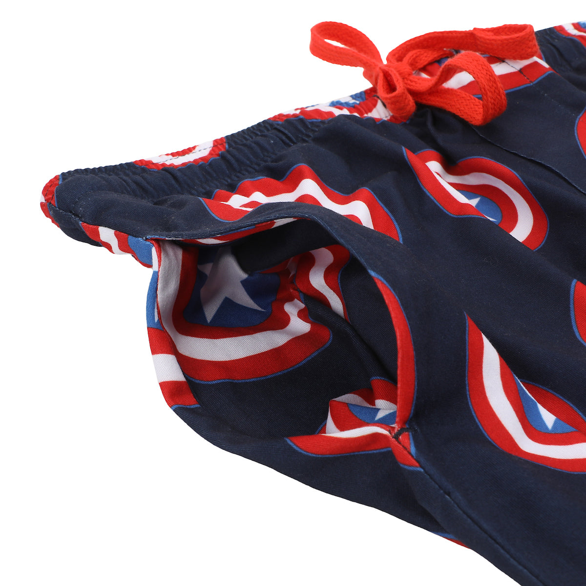 Marvel Captain America Shield Men's Sleep Pants With Tapered Legs And Pockets