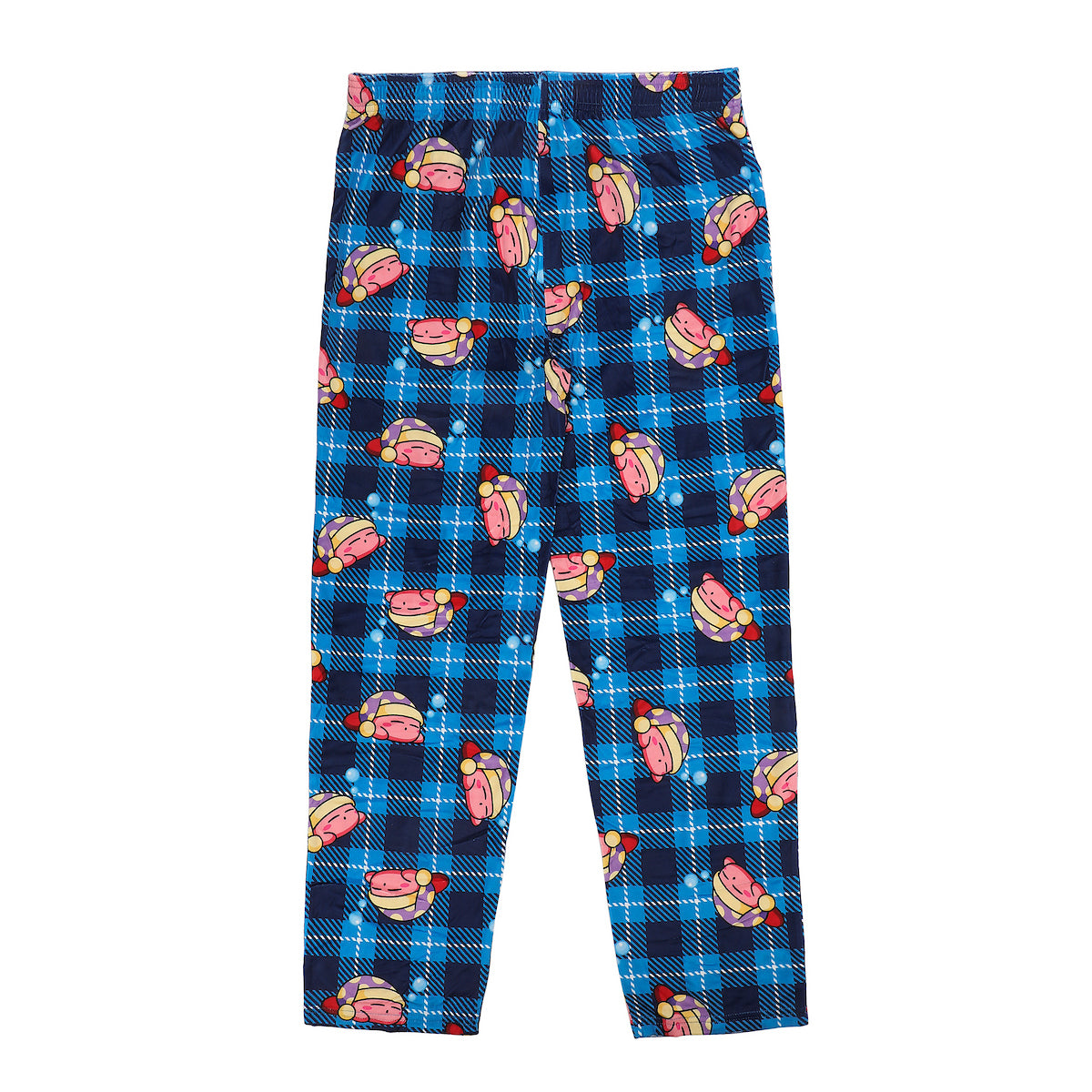 Kirby All-Over Print Men's Lightweight Plush Minkey Fleece Sleep Pajama Pants