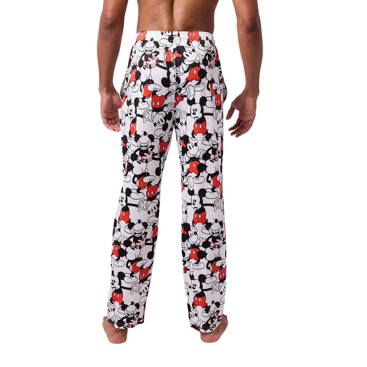 Disney Mickey Mouse All-Over Print Men's White Sleep Pajama Pants
