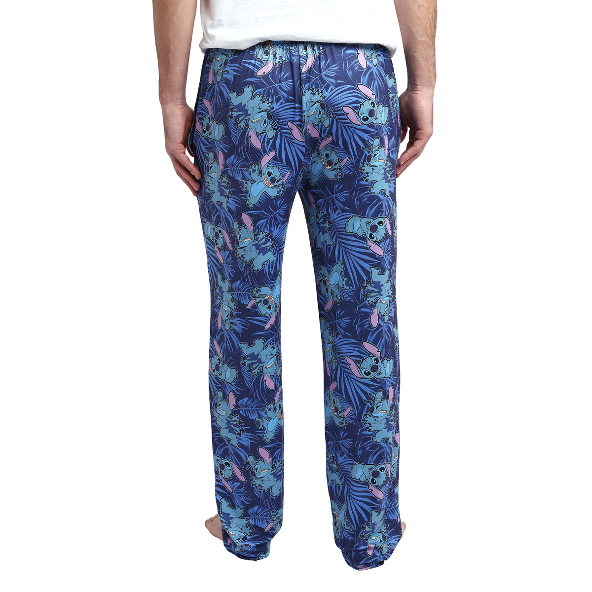 Lilo & Stitch Blue Palm Leaves Sleep Pants for Men