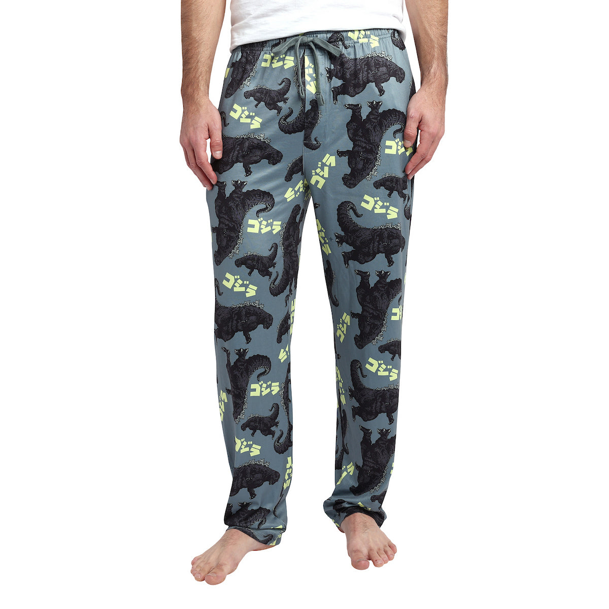 Godzilla All-Over Print Men's Gray Sleep Pajama Pants