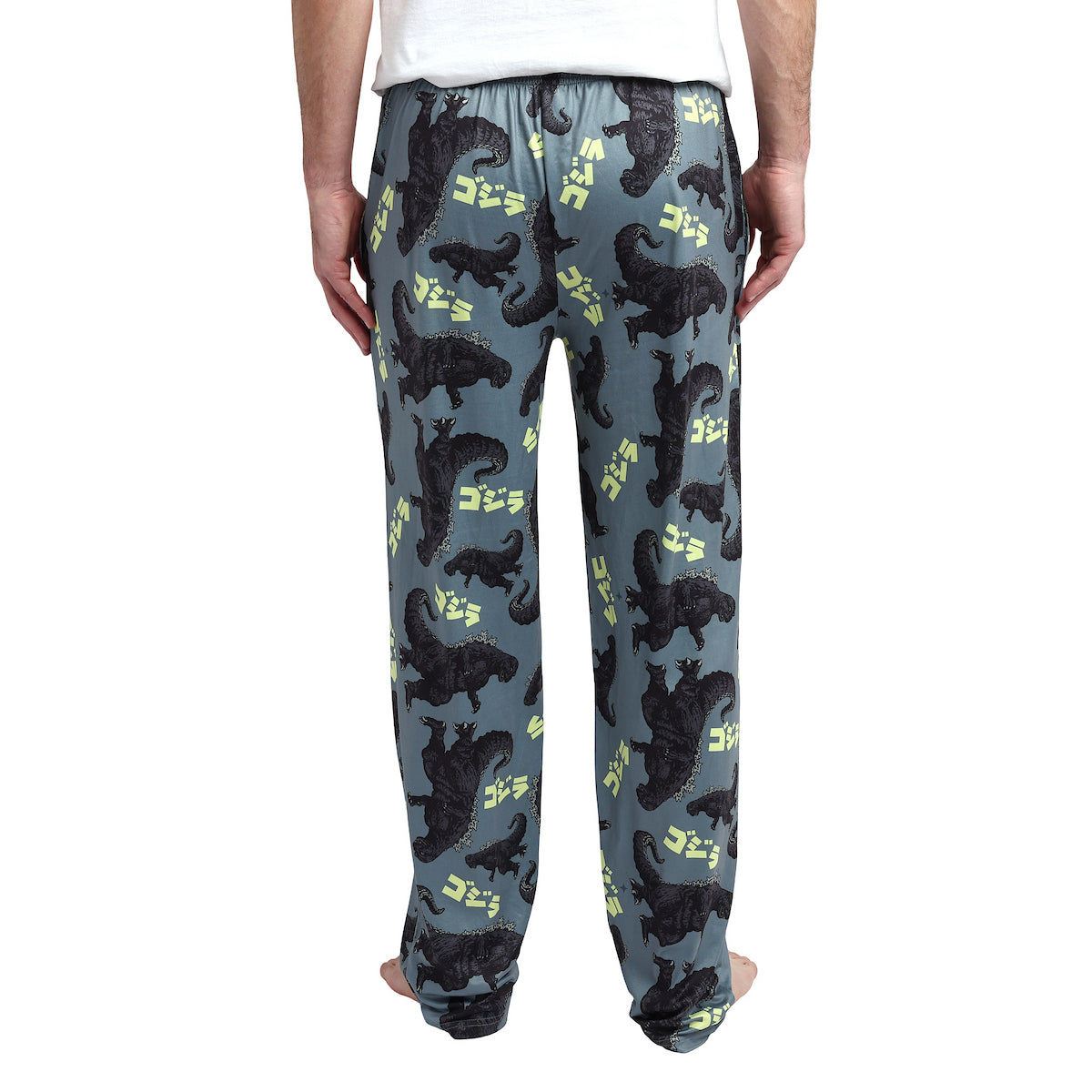 Godzilla All-Over Print Men's Gray Sleep Pajama Pants