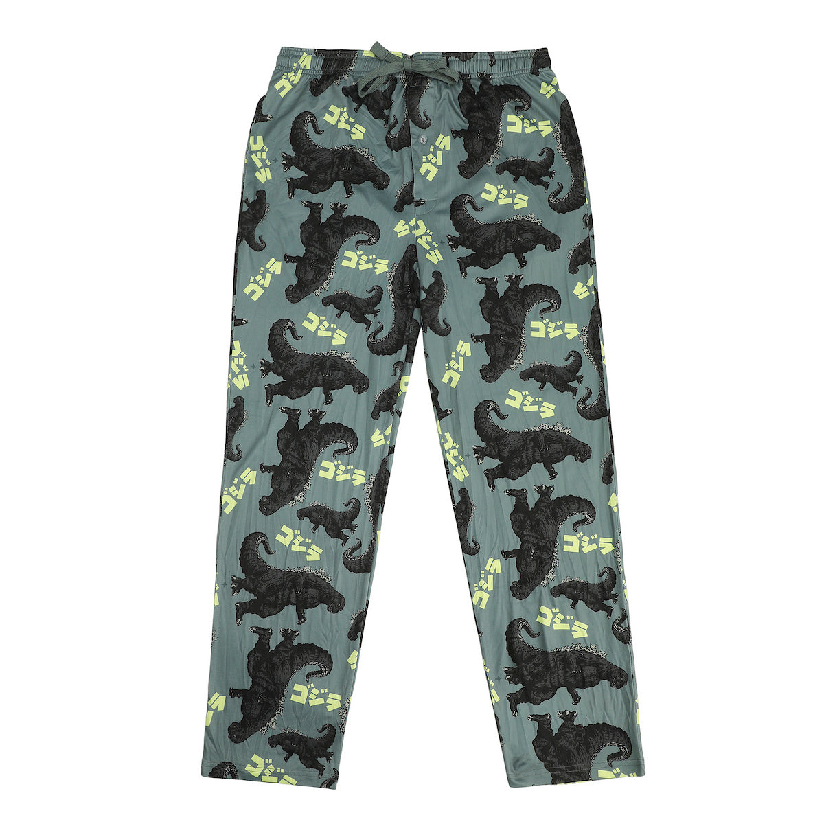 Godzilla All-Over Print Men's Gray Sleep Pajama Pants
