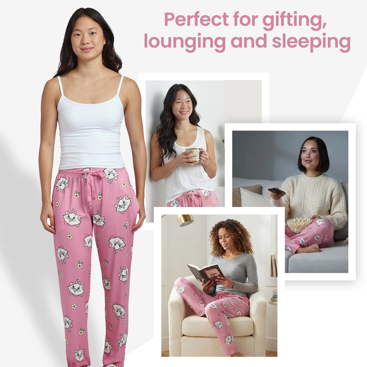 Disney's The Aristocats Marie All-Over Print Women's Sleep Pajama Pants