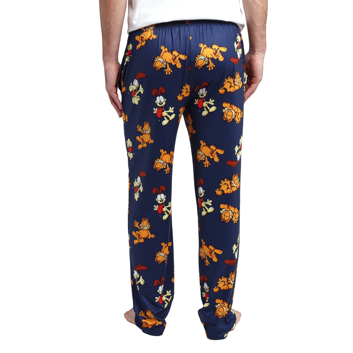 Garfield & Odie All-Over Print Men's Navy Sleep Pajama Pants