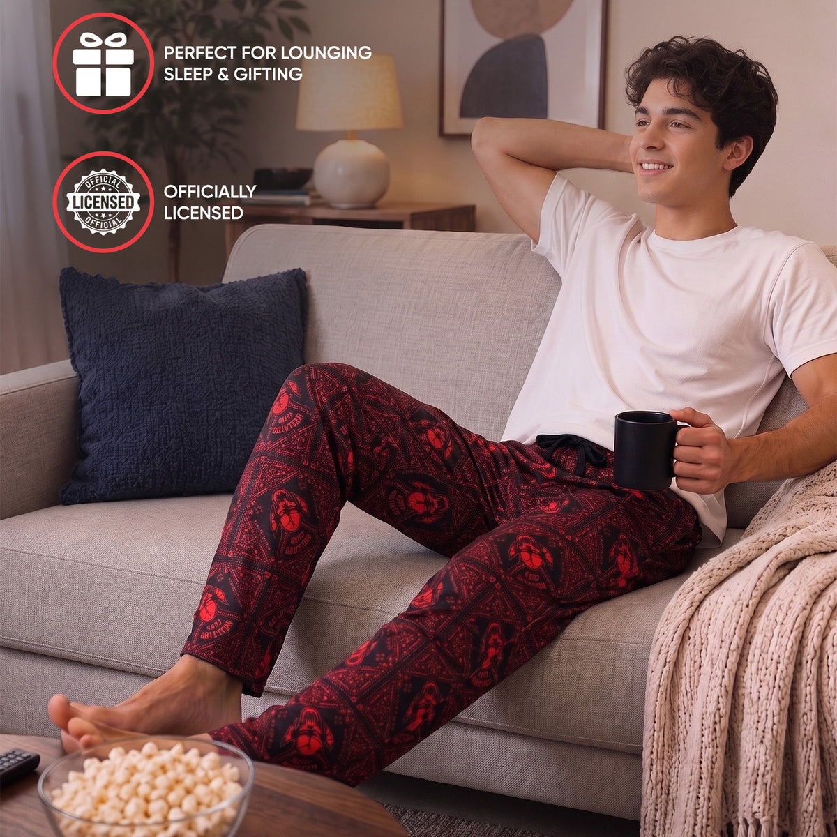 Stranger Things Hellfire Club Men's Sleep Pajama Pants