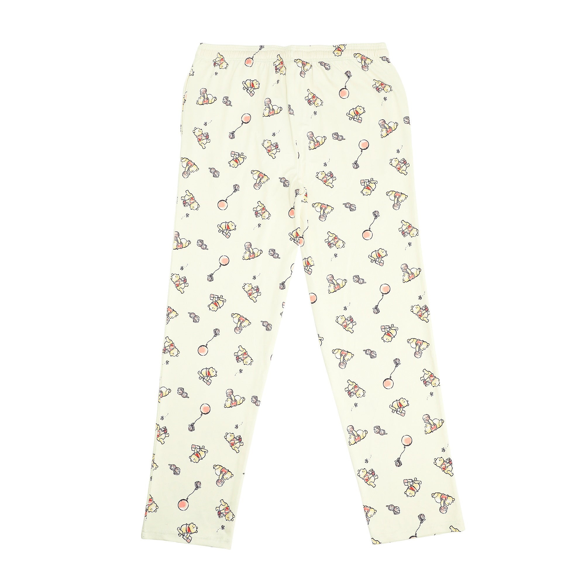Winnie The Pooh Balloons & Honey Unisex Off-White Sleep Pajama Pants