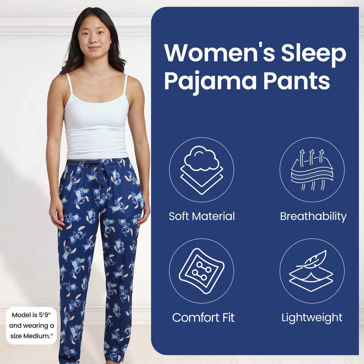 Disney's Lilo & Stitch All-Over Print Women's Sleep Pajama Pants