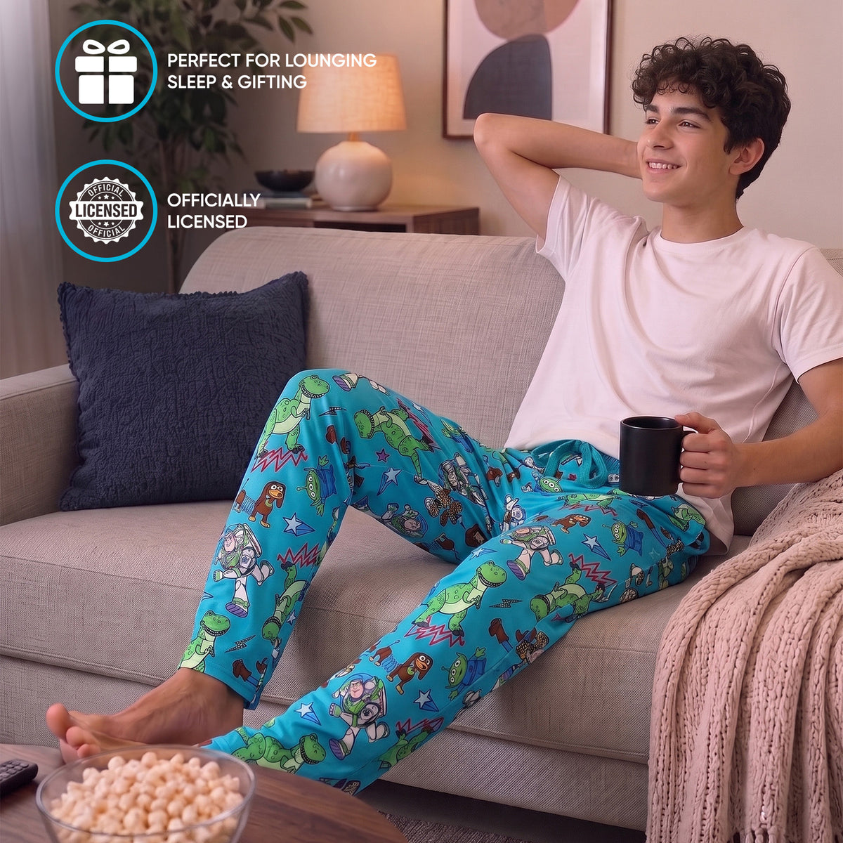 Toy Story Favorite Characters Men's All-Over Print Sleep Pajama Pants